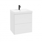 DEFTRANS szafka pod umywalkę z dwiema szufladami 60x60 Mo-re D60 biały mat 291-D-06001