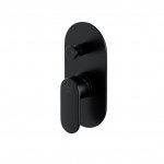 CERSANIT - Bateria wannowo-natryskowa podtynkowa CREA czarna z boksem  S951-322