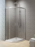 NEW TRENDY Kabina półokrągła NEW VARIA drzwi przesuwne 90x90x190 K-0499 6mm Polska Produkcja