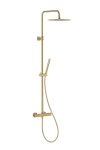 ARMATURA KRAKÓW KFA MOZA PREMIUM BRUSHED GOLD DESZCZOWNIA WANNOWA Z BATERIĄ TERMOSTATYCZNĄ 5736-921-31