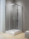 NEW TRENDY Kabina kwadratowa drzwi podwójne przesuwne NEW VARIA 80x80x190 K-0474 PL PRODUKCJA
