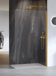 NEW TRENDY Kabina ścianka prysznicowa Nesta Gold Brushed 70x200, walk in K-1738