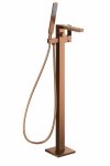 KFA ARMATURA KRAKÓW bateria wannowa wolnostojąca LOGON BRUSHED ROSE GOLD 5135-510-34