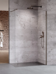 NEW TRENDY Kabina ścianka walk-in NESTA 90x200 Gunmetal Brushed K-1756