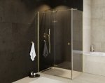 BESCO Kabina prysznicowa Pixa Gold 100x80 Lewa PPL-108-195G