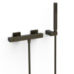 TRES SLIM Bateria jednouchwytowa ścienna prysznicowa- czarny brąz 20216701KMB