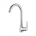 KUCHINOX - Bateria zlewozmywakowa ATEZ stojąca z wylewką U Chrom  BTK_068D