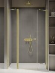 NEW TRENDY Drzwi wnękowe NEW SOLEO LIGHT GOLD PLUS 1D U 120x195 czyste 6mm Active Shield 2.0 D-0958A
