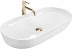REA - Umywalka Ceramiczna Nablatowa CLEO 81 Biała
