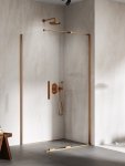 NEW TRENDY Kabina prysznicowa Smart Copper Brushed, drzwi przesuwne 100x80x200 EXK-7667