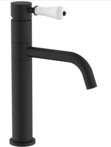 REA - Bateria umywalkowa obrotowa SERRA Czarna / Black Niska