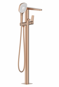 ARMATURA KRAKÓW KFA Bateria wannowa wolnostojąca MALAGA BRUSHED ROSE GOLD 4525-510-34