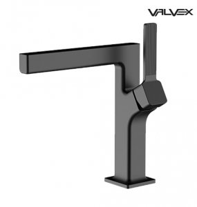 VALVEX - Bateria umywalkowa stojąca ALIBI Black/Czarna  2417560