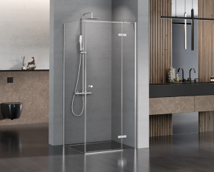 NEW TRENDY Kabina prysznicowa KALIBRA S CHROM 120x90x195 szkło 6mm K-4988-S