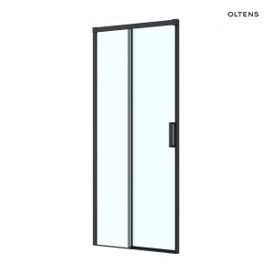 Oltens Breda drzwi prysznicowe 100 cm czarny mat/szkło przezroczyste 21213300