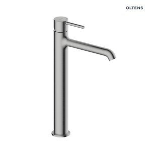 Oltens Molle Slim bateria umywalkowa stojąca wysoka nikiel 32403910