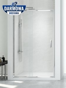 NEW TRENDY Drzwi wnękowe prysznicowe przesuwne 120x195 NEW CORRINA D-0090A
