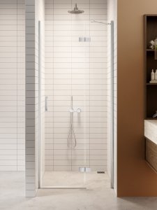 NEW TRENDY DRZWI WNĘKOWE NESTA CHROME, DRZWI POJEDYNCZE 120x200 1P D-0855A