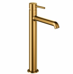 ARMATURA KRAKÓW KFA bateria umywalkowa nablatowa MOZA MINI BRUSHED GOLD 5032-632-31