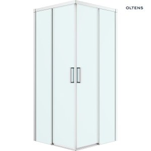 Oltens Breda kabina prysznicowa 80x80 cm kwadratowa chrom/szkło przezroczyste 20005100