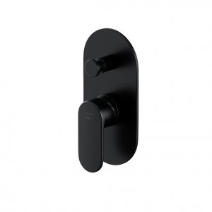 CERSANIT - Bateria wannowo-natryskowa podtynkowa CREA czarna z boksem  S951-322