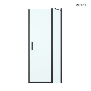 Oltens Verdal drzwi prysznicowe 120 cm czarny mat/szkło przezroczyste 21206300