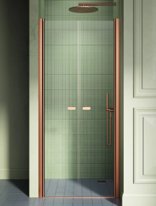NEW TRENDY DRZWI WNĘKOWE NEW SOLEO 130x195 COPPER BRUSHED, wahadłowe, podwójne D-0548A