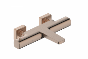 ARMATURA KRAKÓW KFA Bateria wannowa termostatyczna MALAGA BRUSHED ROSE GOLD 5754-010-34