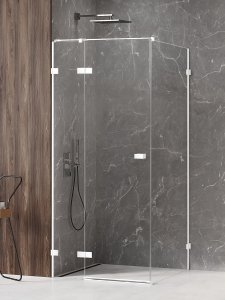 NEW TRENDY Kabina prysznicowa Avexa White 100x80, pojedyncze drzwi EXK-2714/EXK-2744