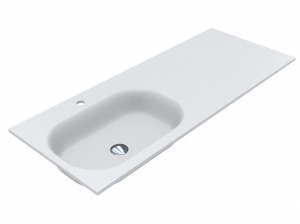 MIRAGGIO Umywalka LAKE 1250 L MIRASOFT 8815430