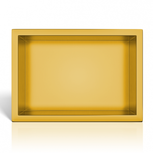 BALNEO WALL-BOX ONE Gold Półka wnękowa ze stali nierdzewnej złota 30x20x10 cm