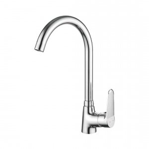KUCHINOX - Bateria zlewozmywakowa ATEZ stojąca z wylewką U Chrom  BTK_068D
