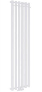 AQUAFORM - Grzejnik łazienkowy ASAMI PLUS pionowy 1800X422 618W / przył. dolne 50MM z wieszakami biały  GRŁ-G/AP-1800X422-B
