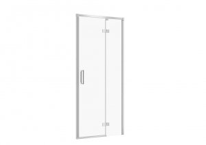 CERSANIT - Drzwi na zawiasach kabiny prysznicowej LARGA chrom 90x195 PRAWE szkło transparentne  S932-116