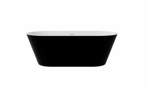 BESCO Wanna wolnostojąca Deeva B&W 150 + maskownica odpływu złota #WWA-150-DBG