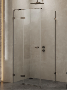 NEW TRENDY Kabina prysznicowa 90x70x200 Avexa Gunmetal Brushed pojedyncze drzwi EXK-3324/EXK-3354