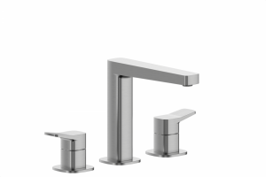 ARMATURA KRAKÓW KFA bateria umywalkowa 3-otworowa stojąca MALAGA GUN METAL GREY 4522-221-61