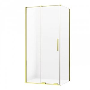 NEW TRENDY kabina prysznicowa narożna prostokątna Smart Light Gold złota 130x80 cm EXK-4243