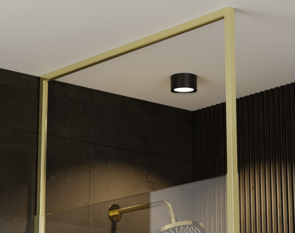 BESCO Ścianka kabina walk-in Icon Gold 110x200 ICG-110-200C