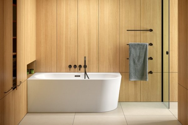 BESCO Wanna wolnostojąca Avita A-line 160 P + syfon klik-klak gun metal z przelewem slim #WAA-160APGS