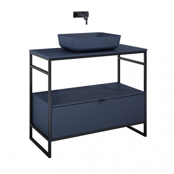 ELITA SZAFKA INDUS 100 1S NAVY BLUE MATT DO STELAŻA 168755/RE011000077030