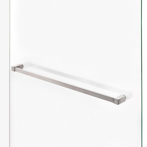 NEW TRENDY Kabina prysznicowa AVEXA NICKEL BRUSHED walk-in 70x200 szkło czyste 8mm Active Shield 2.0 WIESZAK  EXK-8728