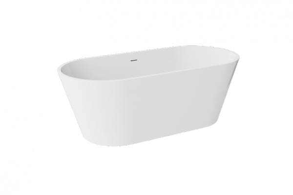 BESCO Wanna wolnostojąca Deeva 150x75 + maskownica odpływu biała #WWA-150-DBI