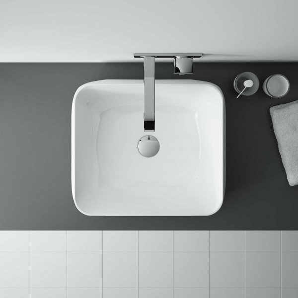 ELITA UMYWALKA ETNO 45x40 NABLATOWA, CERAMICZNA WHITE 145039