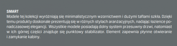 NEW TRENDY Drzwi wnękowe prysznicowe przesuwne podwójne SMART 180x200 EXK-4019
