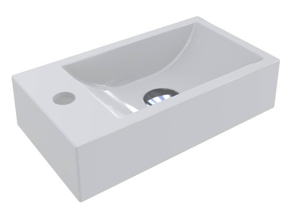 MIRAGGIO Umywalka FARO 40,8x22x7cm biała matowa 0001082