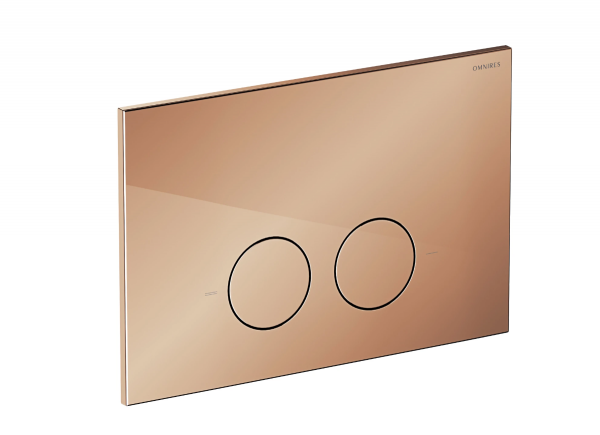 OMNIRES STRONGFRAME stelaż podtynkowy do miski toaletowej + MINIMAL przycisk spłukujący FLUSH SET miedź połysk STFWC1M-RCP