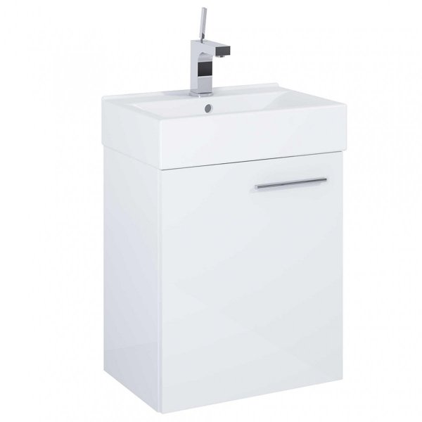 ELITA Szafka z umywalką SET TINY 45 1D WHITE HG PDW 165072/RE020450158060
