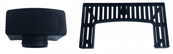 AQUALine - Odpływ liniowy ścienny czarny/black 2w1 pod płytkę Rozmiar 80cm S04BK800