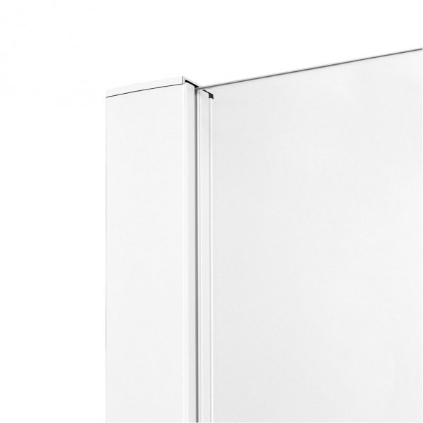 NEW TRENDY Drzwi wnękowe prysznicowe przesuwne podwójne PRIME WHITE 180x200 D-0439A